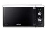Samsung MG23K3614AW/EG Micro-ondes avec gril / 23 l / 800 W/Grande grille pour cuisson homogène/émail en céramique résistant aux rayures