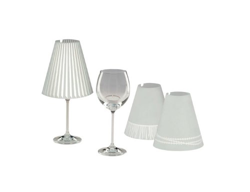 GORGEOUS HELEN /// Gorgeous Helen · 3 Enchanting Lampshades for Wine Glasses with Tea Lights - 4