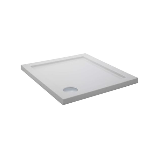 Pearlstone Square Shower Tray Size: 80 cm W x 80 cm D
