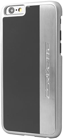 Corvette Brushed Aluminium Hard Cover Case for Apple iPhone 6/6S - Dark Grey/Silver