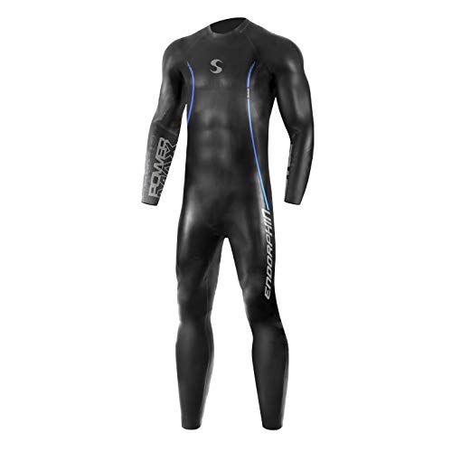 Traje de triatlón Synergy Endorphin, para hombre, manga larga, suave, de neopreno, para natación en aguas abiertas, certificación Ironman, negro