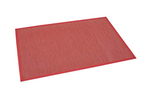 Estores Basic, alfombras de vinilo, Rojo, 80x150cm, alfombra antideslizante, alfombra para salon modernas
