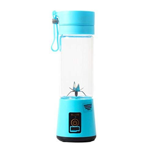 Preisvergleich Produktbild fggfgjg Portable USB Electric Fruit Juicer Handheld Smoothie Maker Rechargeable(Blue)