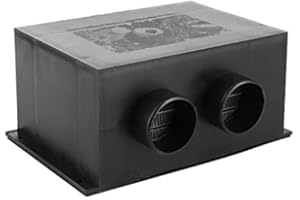 INSGB Desempañador de coche con 2 salidas de aire, desempañador de parabrisas de coche portátil con interruptor de engranaje dual, 12V 600W para calefacción de descongelación automática de coche