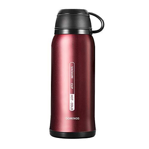 Y·J&H Borraccia Sottovuoto a Doppia Parete - Bottiglia Termica Isolamento per Acqua in Acciaio Inox - Riutilizzabile Senza BPA Borraccia Sportiva per Bambini, Scuola, Sport, Palestra - 650ml Rosso