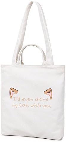 Lady Handbag Shopping Bag Wild Handbag Fashion Art Canvas Bag Student Bag Canvas Bag Simple Canvas Bag Personalized Art Shoulder Bag,White-OneSize