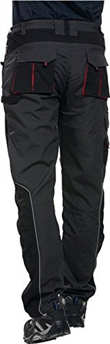 Preisvergleich Produktbild Berufshose Gr.52 dunkelgrau / schwarz 65% Polyester / 35% Baumwolle (270gm²)