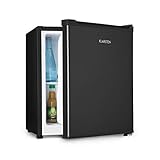 Klarstein Snoopy Eco - Mini réfrigérateur avec congélateur, Capacité de 46L, Compartiment congélateur 4L, 41dB, Économe en électricité, Noir