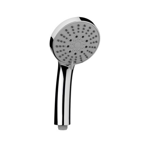 Croydex Essentials Duschkopf, mit 4 Funktionen, optionale Spar-Funktion, Rub-Clean-Düsen, Chrom