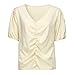 Produktbild TOPSELD T Shirt Damen, Arbeiten Sie Frauen Mit V-Ausschnitt Halbarm BeiläUfigen Ruched Loser T-Shirt Bluse