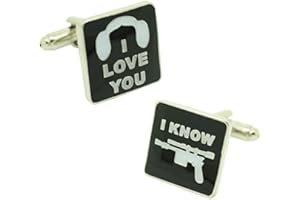 MasGemelos - Gemelos I Love You, I Know Star Wars Cufflinks