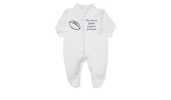 ireland rugby baby sleepsuit