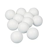 Pack de 25 bolas Komonee Color Liso Ping Pong Pelotas de Tenis de Mesa 40 mm Sin Logotipos Blanco (Paquete de 25)