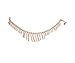 EQLEF® Fashion Rose Gold Planted Diamonds Bells Anklet for Woman