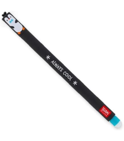 6 Penne Cancellabili A Forma Di Panda Con Gomma – Punta 0,5 Mm, Inchiostro Nero, Impugnatura Morbida, Kawaii - 5