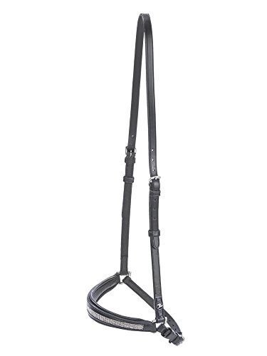 Preisvergleich Produktbild BUSSE solibel Reithalfter BRILLIANCE-HANNOVER-ICE Island, schwarz / Strass-silber