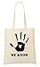 Produktbild We Know Hand Print Mysterious Note Cool Tragetasche Einkaufstasche