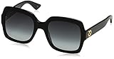 Protective case included Gucci GG0036S, Gafas de Sol Para Mujer, BLACK-BLACK-GREY
