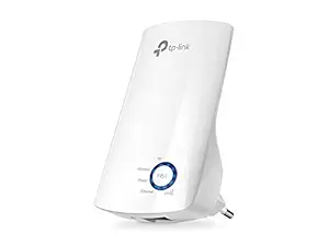 TP-Link TL-WA850RE N300 Wireless Range Extender, Broadband/Wi-Fi Extender, Wi-Fi Booster/Hotspot with 1 Ethernet Port, Plug and Play, Built-in Access Point Mode