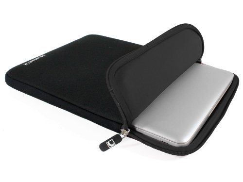 COOL BANANAS ShockProof Sleeve | Tasche | Hülle mit strapazierfähigem Nylonbezug | perfekter Schutz durch Memory-Foam-Effekt | für MacBook Pro & Air 13 Zoll | Farbe Schwarz