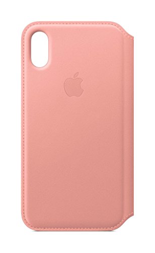Preisvergleich Produktbild Apple iPhone X Leder Folio, Hellrosa