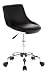Produktbild hjh OFFICE 685955 Jugend Drehstuhl STEADY Kunstleder Schwarz/Weiß Bürostuhl Schreibtischstuhl höhenverstellbar, ohne Armlehne