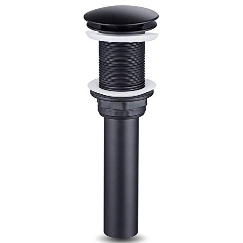 OOVOV - Colador de Drenaje para Fregadero de baño, Acabado Negro, Rejilla para desagüe de Cocina con doultón/desagüe de Agujero para Grifo, Accesorios