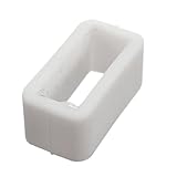TOOGOO Weiss Uhrenarmband Ersatz Halteband Schleife Gummi Retainer Verschluss Schnalle Halter 16mm