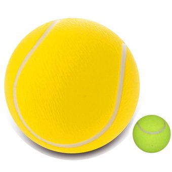 Giant Inflatable Mega Tennis Ball. FUN Toy!!! 25cms / 9.8inches.