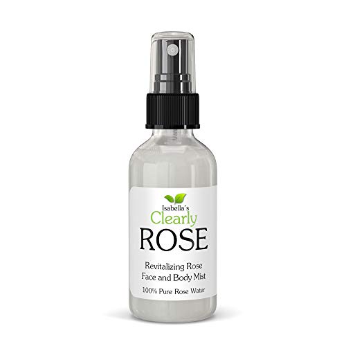 Clearly ROSE, 100% Pura acqua di Rose. Tonico Viso e spray completamente naturale, privo di conservanti. Aromaterapia per Viso, Corpo e Mente. 60ml.