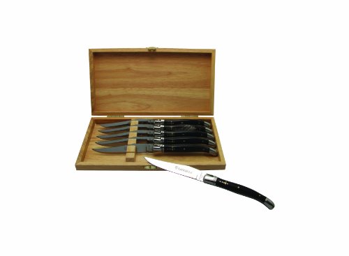 6 Laguiole Steakmesser 'prestige' (Horngriff)