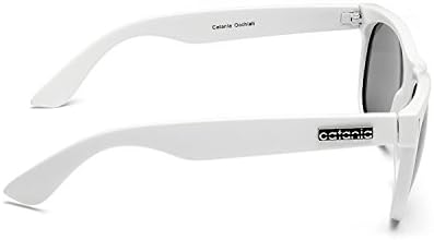 Catania Occhiali ® Sunglasses - New Season Collection - Mens 'Wayfarer Style' Sunglasses (Inc. Pouch and Cleaning Cloth) (White)