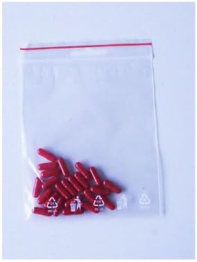 20 empty gelatine capsules red , size 4