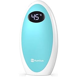 HUMTUS Chauffe-Mains Rechargeable USB 5200mAh Chaufferette Main Électrique Batterie Externe Port Type-C Réchauffeur de Main Poche Portable Numérique pour iPhone Android Cadeaux Parfait en Hiver (Bleu)