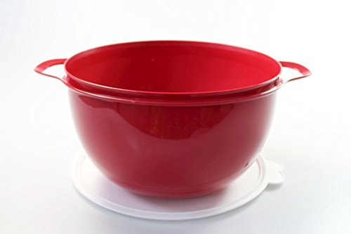 TUPPERWARE Rührschüssel Maximilian 10,0 L dunkelrot Schüssel peng Partybombe Salatbar - 4