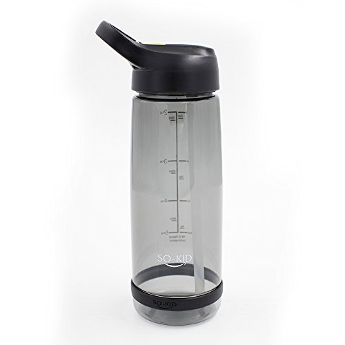 Sportflasche Trinkflasche, Wasserflasche mit Zeitmaßstab, Zeitplaner für Gesundheit, Farbesprung Trinkfbottle für Sport, Büro und Alltag 800ml - 2