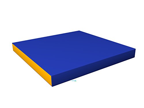 Preisvergleich Produktbild Gymnastik Matte Blau für Kinder- Kinderzimmer Matte waschbar rutschfest faltbar - 100x100x10 cm
