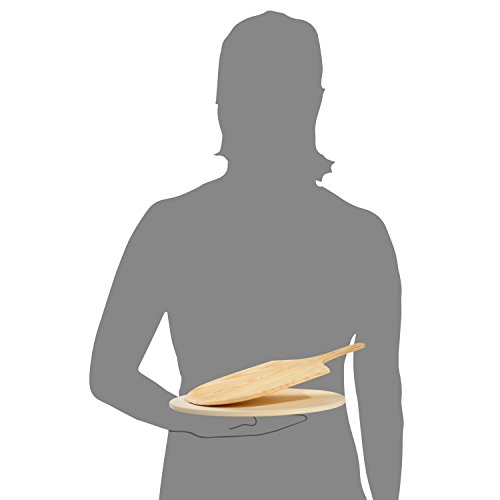 Pizzastein 33 cm mit Pizzaheber Brotbackstein Flammkuchenstein Heißer Stein - 5