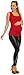 Happy Mama. Women's Maternity Nursing Top Stretch Sleeveless Tunic 10-18. 371p (Red, 12)
