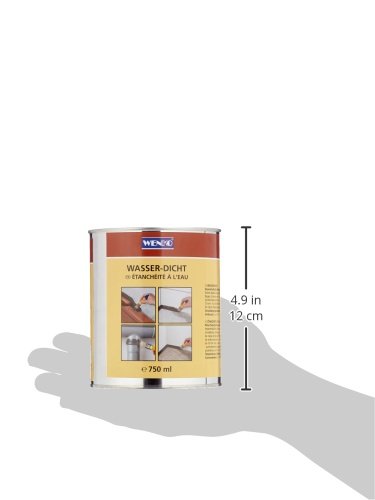 Wenko Wasserdicht 750 ml – Dichtungsmasse, Fassungsvermögen 0,75 L, Chemische Zusammensetzung, 10 x 12 x 10 cm, 1 Stück, grau, 56140111500 - 6