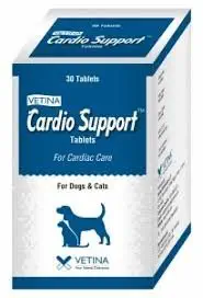 Pawsitively Pet Care Vetina Cardio Support Tablets for Cardiac Care for Dogs and Cats (30 Tabs)