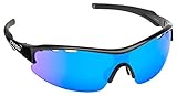 Cressi Vento Occhiali da Sole, Unisex - Adulto, Nero/Lenti Specchiate Blu
