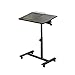 Produktbild LiuzheZ Bedside Sofa Table, Student Laptop Table Easy Klapptisch Stahl/Schwarz, Weiß (Farbe : SCHWARZ, größe : 55 * 32-63~90cm)
