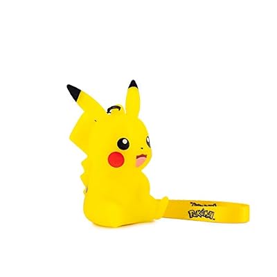 TEKNOFUN- Pikachu avec dragonne Pokemon Figurine, 65PIK012, Jaune