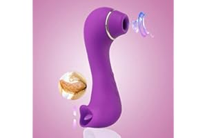 GENÉRICO BOWQY Masajeador Ŝạtisfyęr sùcciønadør pro 5 Clîťoris Müjèr Ṽïbràdrädőr Mùjêr, 10 * 10 modosŜạtisfayęr Femènịnô verdạderô Viaje Familiar Masaje Relajación (503-Violet2)