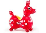 Gymnic / Rody Inflatable Hopping Horse, Red, Made from soft, super strong, latex-free