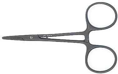 Dr. Slick 5" Black Spring Creek Clamp w/ Cleanout Pin ::: Straight Tip