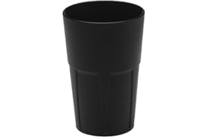 Mojito Design Box Verres à Cocktail, Plastique, Noir, 0.35 litres, 6 pièces