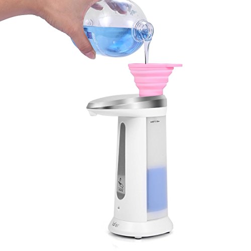Iafer Automatik Seifenspender Flüssigseifenspender mit integriertem Infrarot – Sensor 340ml Fassungsvermögen - 5
