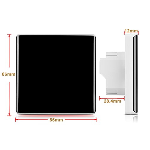 2 x Floureon BYC17.GH3 Thermostat Raumthermostat LCD Display Wandthermostat Touchscreen mit Weiß Backlight Digital Smart Programmierbares Heizkörper-Thermostat für Fußbodenheizung Wasserheizung - 8